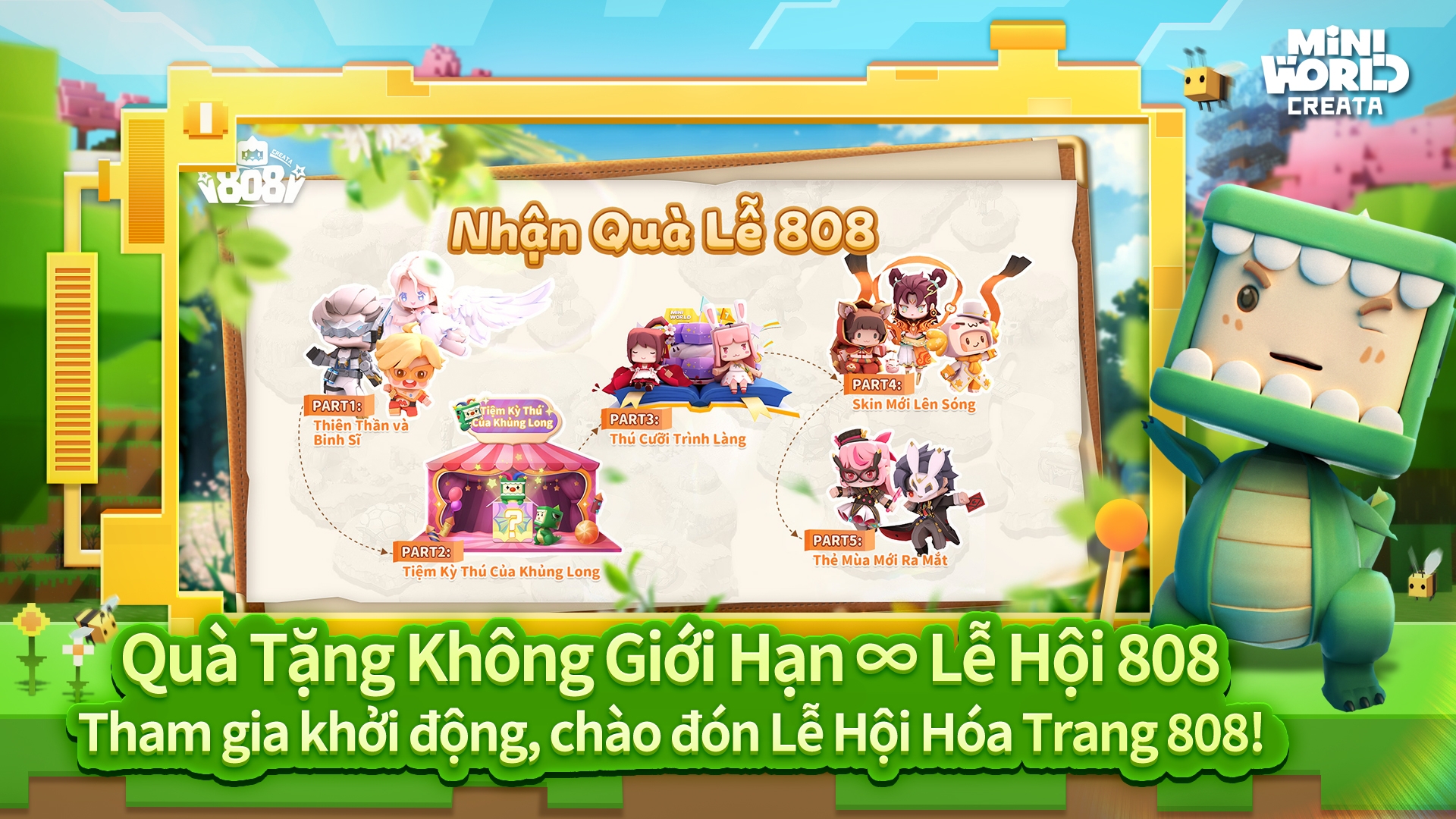 Mini World: Creata Vietnam - MINI WORLD TUYỂN 5 CỘNG TÁC VIÊN WIKI! 📢📢📢  1/ Yêu cầu 🎮 13 tuổi trở lên. Chơi Mini World từ 2 năm trở lên. Am hiểu