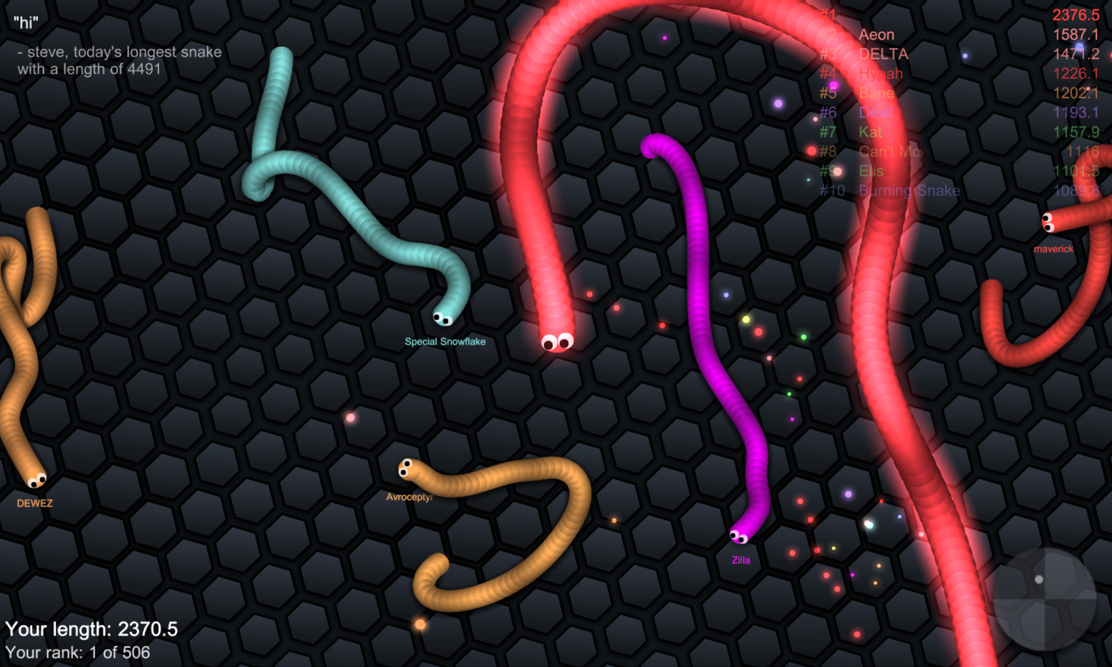 Como mudar a skin da 'cobrinha' de Slither.io no PC