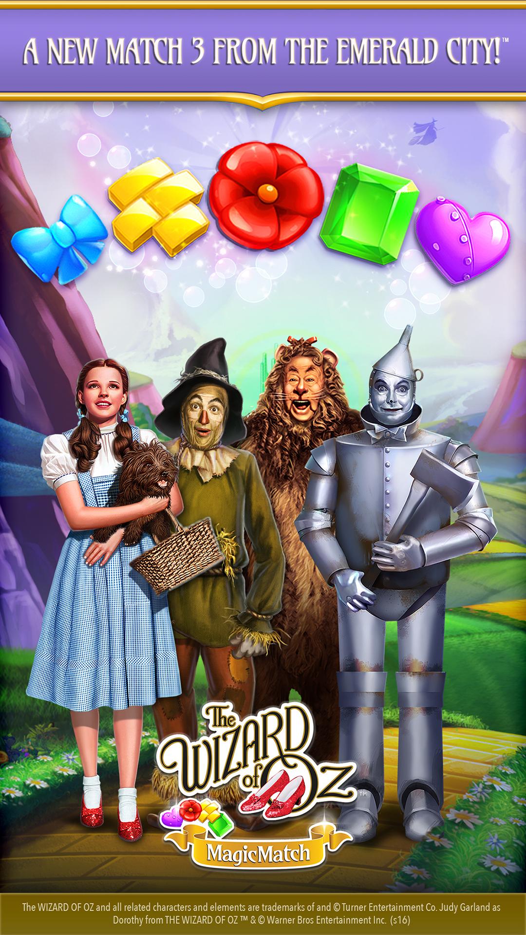 Play The Wizard of Oz Magic Match 3 Online